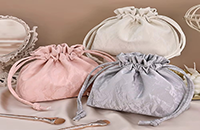 Faux Suede Cosmetic Bags